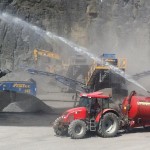 Lisduff Quarry, Errill, Co Laois Dust Suppression Unit during Aggregate production