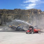 Lisduff Quarry Dust Suppression Unit at work
